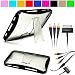 Premium TPU Hard Crystal Case Cover with Kickstand for Samsung Galaxy Tab 7 inch LCD Display Screen Wifi 3G Samsung Galaxy Tablet P1000 + OEM Samsung Composite Stereo Video AV Cable for Samsung Galaxy Tab