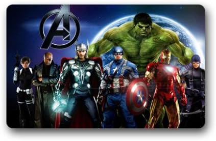 Custom The Avengers Heros Door Mat Art Design Pattern Printed Carpet Floor Hall Bedroom Cool Pad Fashion Rug 23.6x15.7 - GrLi Design