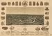 Dallas, Texas. With the projected river and navigation improvements viewed from above the sister city of Oak Cliff., large historic panoramic map reprint measured in inches 51x36