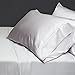 Scala Egyptian Cotton 500-Thread-Count Super Soft Extra Deep Pocket Sheet Set Queen Solid Silver Fit Up to 24