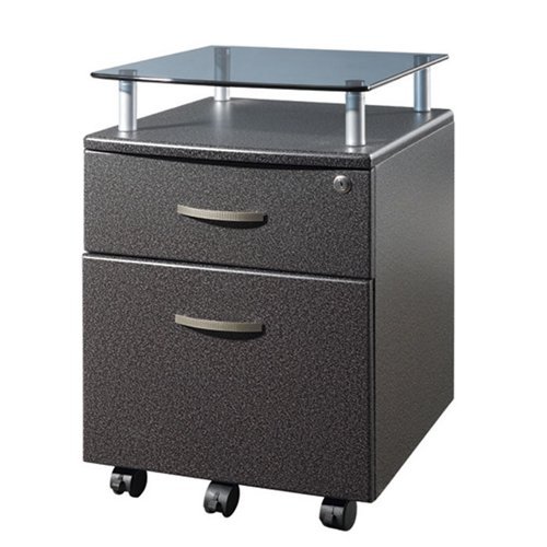 TECHNI MOBILI Seguro Mobile 2 Drawer Wood File Pedestal in Honey On Sale