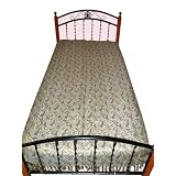 Kashmir Pashmina Bedspread Indian Bedding Coverlet Twin Sofa Throw
