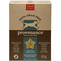 Cloud Star Provenance Dog Treats, Grain-free Whitefish & Potato Flavor, 16-Ounce Boxes (Pack of 4)