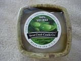 Swan Creek 9 Oz. 100% Soy Wax 45+ Hour Candle in Square Pottery Lemon Icebox Cookies
