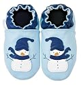 Robeez Holiday * Snowman Blue * Soft Sole Baby Shoes 18-24 months