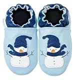 Robeez Holiday * Snowman Blue * Soft Sole Baby Shoes 18-24 months