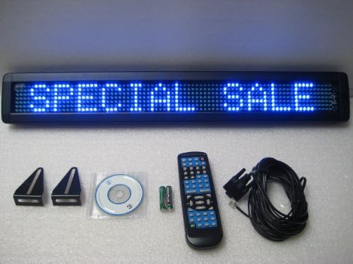 Blue Color LED Programmable Message Display - 26"W