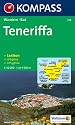 Kompass Karten, Teneriffa: Wander- , Bike-, Freizeit- und Stra&szlig;enkarte. GPS.