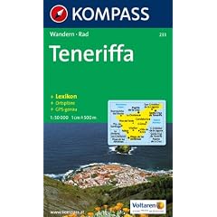 Kompass Karten, Teneriffa: Wander- , Bike-, Freizeit- und Stra�enkarte. GPS.