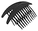 France Luxe Belle Interlocking Comb Pair - Black