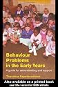 Behaviour Problems in the Early Years: Early Identification and Intervention