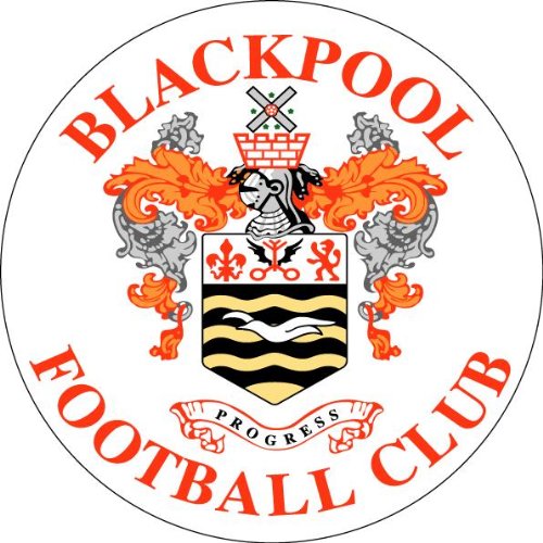 Blackpool Soccer England Auto Car Bumper Decal Sticker