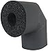 K-Flex 801-LRE-048048 Closed Cell Elastomeric Insulation, 90 degree Elbow, 1/2" Nominal Insulation ID, 1/2" Wall Thickness, Black (Pack of 24)