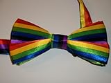 IMAGE OF Rainbow bow tie (clip on style)