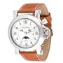 Field & Stream Men's F174GWSB Lunar Angler Tan Leather Strap Watch