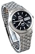Orient #BEM5V002B Men's Facet Glass Stainless Steel Automatic Watch