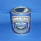 Hammerite Metal Paint - hammered finish - Black - 250 ml