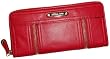 Women's Michael Kors Zip Around Continental Moxley Leather Wallet Red