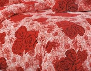 Western Rose Bedding Gray Queen Twin Quilt Sham Duvet Cover Set 4pc Ems 5-9 Days Cd010008