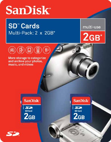 SanDisk SDSDB-1024-A10/11 1 GB Secure Digital Card (Retail Package)