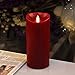 Flameless Real Wax Moving Wick LED Candle for Home/Party/Halloween/Christmas/Wedding Decor with Timer Control Cinnamon Scent 4