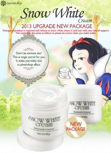 Secret Key Snow White Cream Whitening Night Cream Mask for Bright Skin Tone 50 G.