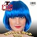 FDC Short Bob Babe Fancy Dress Wig Blue