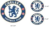 Set of 3 - Chelsea Football Club sticker vinyl decal