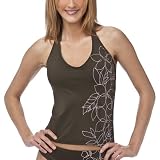 Mossimo® Black Women's Floral Tankini Swim Top - Olive Green/Pink