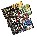 Raw Rev 100, 4-Flavor Variety Pack, 100 Calorie Organic Live Food Bar, 0.8-Ounce Bars (Pack of 24)