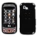 MyBat Solid Black Faceplate Snap-On Hard Cover Case For LG Neon II GW370 thumb