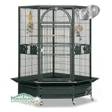 Produkt-Bild: Eck Voliere K&auml;fig XXL Vogelk&auml;fig Denver II - in Antik VERSANDKOSTENFREI