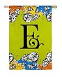 Gablecrest Monogram Silk Reflections Garden Size Flag - E Gablecrest Monogram Silk Reflections Garden Size Flag - E