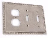 Egg & Dart Duplex Double Switchplate