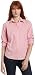 Izod Womens Stripe Button Down Shirt, Zephyr Pink, X-Large