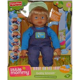 Fisher Price BOY Little Mommy Baby Knows Interactive Doll