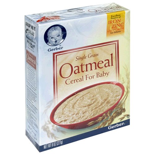 Gerber Oatmeal Cereal, 8-Ounce Boxes (Pack of 12)