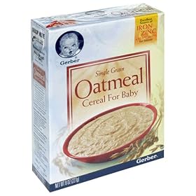 Gerber Cereal for Baby, Single Grain Oatmeal, 8 oz