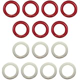 Large Rubber Rings for Bumper Pool Table: 7 Red and 7 White