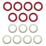 Large Rubber Rings for Bumper Pool Table: 7 Red and 7 White