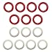 Large Rubber Rings for Bumper Pool Table: 7 Red and 7 White Large Rubber Rings for Bumper Pool Table: 7 Red and 7 White