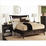 Lansford Park LNP10206 / LNP10210 Bristol Sleigh Storage Bedroom Set in Jav ....