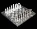 Fossil Stone / White Onyx Marble Chess Set 12"x12"sq.