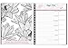 2016 - 2017 Academic Coloring Planner - Spiral Bound - Calendar - Adult Coloring Planner - Designer Organizer 8.5