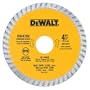 DEWALT DW4700 Industrial 4-Inch Dry or Wet Cutting Continuous Rim Diamond Saw Blade with 7/8-Inch Arbor
