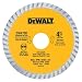 DEWALT DW4700 Industrial 4-Inch Dry or Wet Cutting Continuous Rim Diamond Saw Blade with 7/8-Inch Arbor