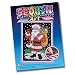 SEQUIN ART 275mm x 370mm Ksg Arts and Crafts 1101 Santa Claus Picture Kit Containing Polystyrene Framed Flocked Picture to Decorate with Sequins (Black)