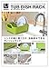 tub dish rack red