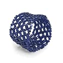 Glass Beads and Elastic Blue Bracelet "No Glass Ceiling Bracelet [Blue]" -Fair Trade Gifts