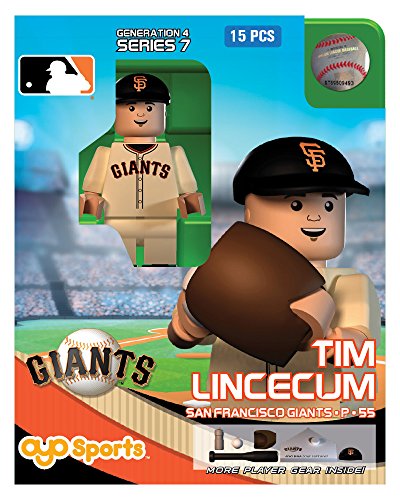 MLB San Francisco Giants Tim Lincecum Generation 4 Mini Figure, Small, Black